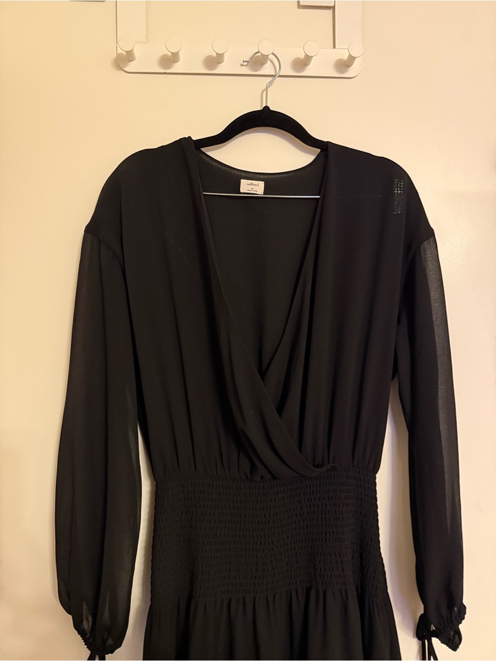 Wilfred Black Long Sleeve Dress